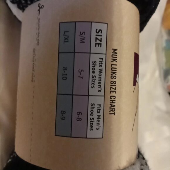 2 PAIR Pack S/M/Buffalo Plaid MUK LUKS CABIN SOCKS - Picture 2 of 6